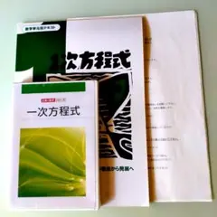 三澤の数字シリーズ 一次方程式