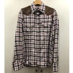 DSQUARED2 ディースクエアード メンズ 長袖ウエスタンシャツ 46 美品
