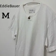 【EddieBauer】エディーバウアー　ヘンリーネック半袖Tシャツ　Mサイズ