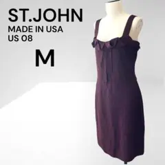 【ST.JOHN セントジョン】ワンピース 膝丈 アメリカ製 新品未使用品 M