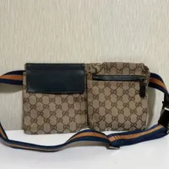 GUCCIグッチ ショルダーバッグ シェリーライン GGシマ キャンパス地