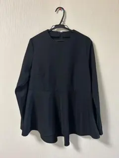 SALE＊ur's☆クルーネックペプラムブラウス