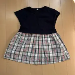ノースリーブ ワンピース サイズ100 チェック柄
