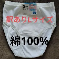 新品未使用　白ショーツ Lサイズ　2枚