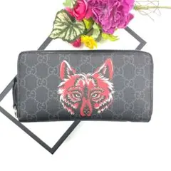 ❤️ 美品 GUCCI GGスプリーム ウルフ 長財布 正規品 鑑定済み ❤️