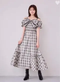 ビッグリボンオフショルOP AnMILLE アンミール