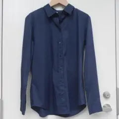 UNIQLO ネイビー 長袖シャツ L