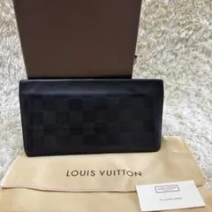 ルイヴィトン ダミエ アンフィニ ポルトフォイユ ブラザ 長財布 ブラック
