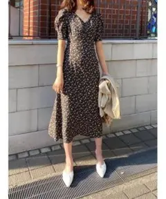snidel バリエーション プリントワンピース