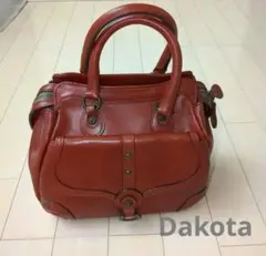 お盆限定価格 Dakota　本革ミニボストン型 ハンドバック　未使用　美品