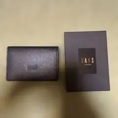 【未使用】DAKS 黒 レザー 名刺入れ 箱付き