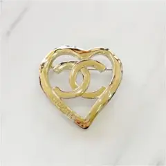 CHANEL シャネル ブローチ ココマーク ハートデザイン