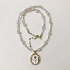 rose pink necklace / no.115
