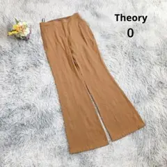 【セオリー】フレアパンツ イージーパンツ (０) 薄手 ライトブラウン