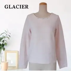 zB490【M】GLACIER ラウンドネック パフスリーブ プルオーバー 長袖