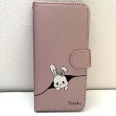 GALAXY S23FE 手帳型保護ケース　ピンク　うさぎ