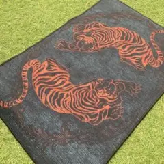 中国古書風カーペットラグマットトラ虎