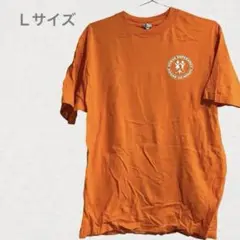 オレンジ色 Tシャツ　ALSIYlE L