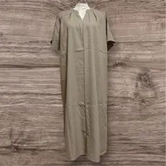 ロートレアモン ロングワンピース 38 ベージュ ゆったり 体型カバー 上品