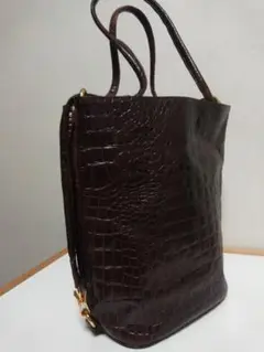 lance paris/本革トートバッグ・クロコ型押し
