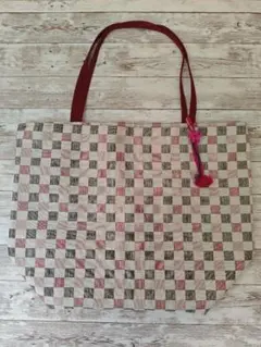 着物（羽織り）リメイク　　トートバック　　ハンドメイド