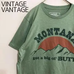 USA製　VINTAGE VANTAGE　プリント　Tシャツ　古着　アウトドア