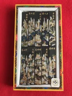 書道具中国古墨　黄山風景松煙墨セット　10本　23g/本　未使用　徽州墨廠　屯鎮 書道具中国古墨 黄山風景松煙墨セット 10本 23g/本 未