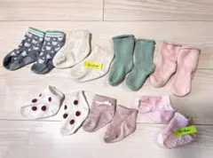 可愛いベビー靴下 7足セット 女の子用 7～12cm