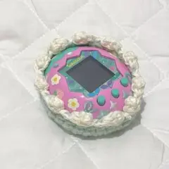 たまごっちパラダイス 手編みのもこもこカバー ケース ミントグリーン