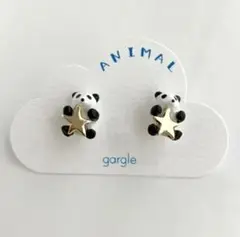 新品　ガーグル　gargle　星のパンダ　ピアス　パンダ