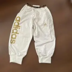 タイムセール！adidas ホワイト ゴールドパンツ 160