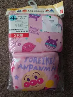 新品　アンパンマン　女の子　4層トレーニングパンツ　2枚組　90cm