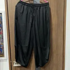 ブラック サルエルパンツ Lサイズ
