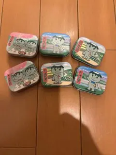 かっぱ寿司キャラクターイラスト入り空き缶6個セット