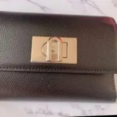 FURLA FURLA 黒 折りたたみ財布