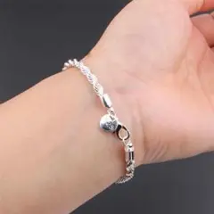 【値下げセール中】⑱ブレスレット シルバー925 スパイラル おしゃれ かわいい