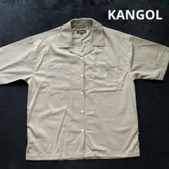 【KANGOL】半袖シャツ ブラウン ベージュ　F
