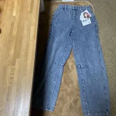 コラボライトブルーストレートデニムパンツ