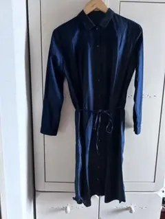ヒューマンウーマン シャツワンピース　紺