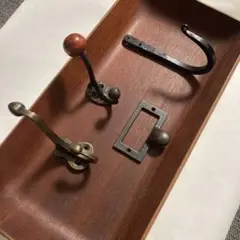アンティーク　レトロ　ウォールフック 4個セット