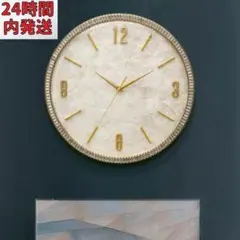 【24時間内発送】高級真鍮 掛け時計 北欧 かわいい 寝室 直径35cm 潮流
