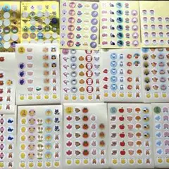 たくさんのシール　　出席シール　　ごほうびシール