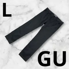 『GU』メンズ ワンダーシェイプスキニーパンツ L ダークグレー