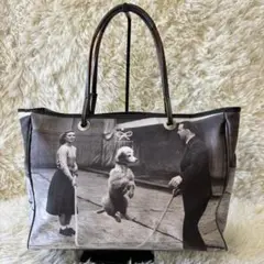 美品　ANYA HINDMARCH 転写プリント トートバッグ