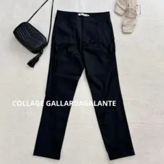 美品✨v73 COLLAGE GALLARDAGALANTE タックパンツ 紺