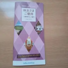 西武ホールディング 優待券