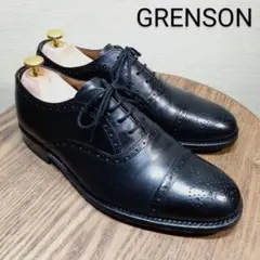 GRENSON グレンソン セミブローグ 7 ブラック