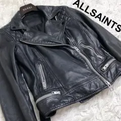 極美品 ALLSAINTS ダブル ライダース ジャケット レザー 羊革