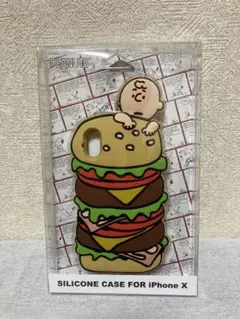ピーナッツ iPhone X 対応　シリコンケース チャーリー・ブラウン