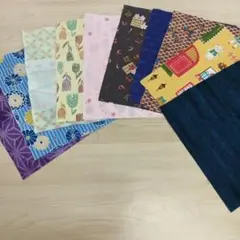 ★A34★カットクロス/プリント生地/国産/25cm×25cm/10点
